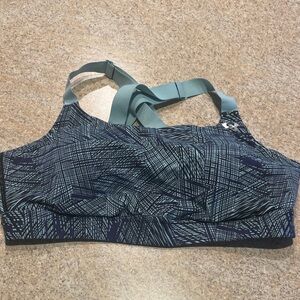 Under Armour Blue Patterned Sports Bra